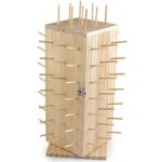 Dřevěný stojan na nitě otočný s úložným prostorem, výška 44 cm přírodní sv. 1 ks – Zboží Dáma