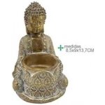 Esoterica Arte - Svícen na čajovou svíčku - Buddha, 8,5 x 9 x 13,7 cm – Zboží Mobilmania