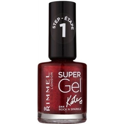 Rimmel London Super Gel By Kate barevný gelový lak 044 Rock N Sparkle 12 ml – Zboží Mobilmania