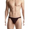 Boxerky, trenky, slipy, tanga Atlantic pánské slipy 1571/1 Jockstrap hnědá