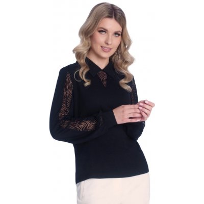 Wadima dámská halenka s dlouhým rukávem 1N3118 29 černá – Zboží Dáma