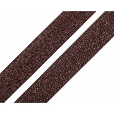 Stoklasa Suchý zip háček + plyš 740843/161 hnědý, šířka 2cm (v metráži) – Zboží Dáma