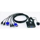 Aten CS-22U Datový přepínač 2-port KVM USB mini, 1m kabely, DO