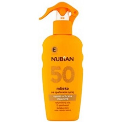 Nubian mléko na opalování spray SPF50 200 ml – Zboží Mobilmania