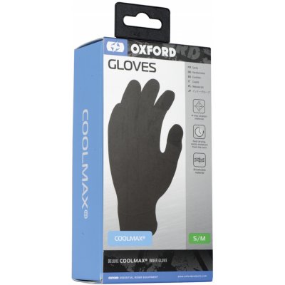 Oxford Coolmax vložky do rukavic černé – Sleviste.cz