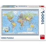 Dino Politická mapa světa 1000 dílků – Hledejceny.cz