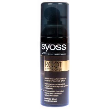 Syoss Root Retoucher tmavě hnědý sprej na odrosty 120 ml