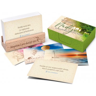 Naděje/To nejlepší je před námi - karty s dřevěným stojánkem - Sri Chinmoy – Zboží Živě