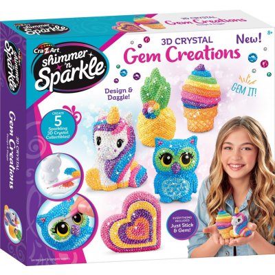 MAC Toys Kreativní sada na zdobení 3D odlitků drahokamy – Hledejceny.cz