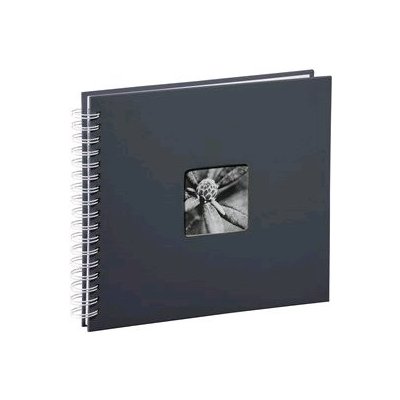 Hama album klasické spirálové FINE ART 28x24 cm, 50 stran, šedé, bílé listy - 2112 – Hledejceny.cz