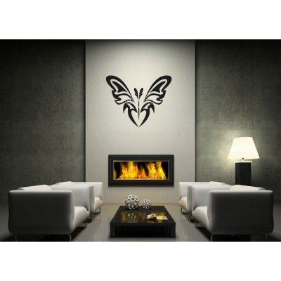 Weblux vzor n27963676 Samolepka na zeď - abstract tattoo - a magic butterfly motýl hmyz blatník (auta), rozměry 120 x 100 cm