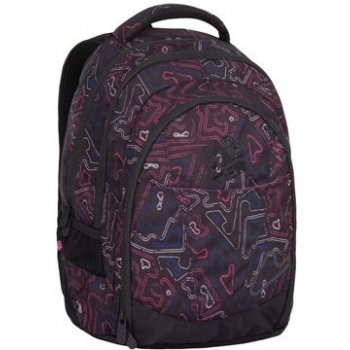 Bagmaster Digital 7 A studentský batoh růžovo modrá