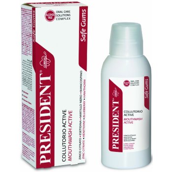 PresiDent Ústní voda Active astringentní antibakteriální 250 ml