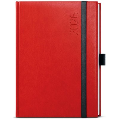 David Reno A5 denní 2026 červená – Zboží Živě