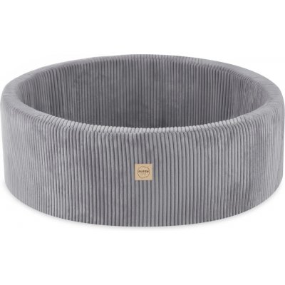 Plush Nest suchý bazén kulatý manšestr šedý 90 x 30 cm – Hledejceny.cz