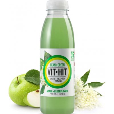 VIT-HIT Lean & Green - jablko a bezový květ 0,5 l – Zboží Mobilmania