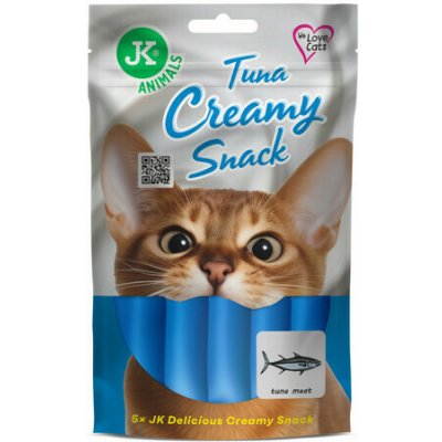 JK Animals krém pro kočky tuňákový 5 x 15 g – Zboží Mobilmania