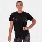Nebbia Fitness tričko dámské Invisible Logo 602 black – Zboží Dáma