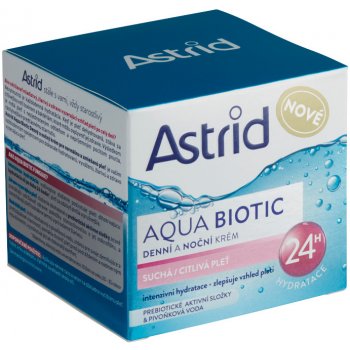 Astrid Aqua Biotic denní a noční krém suchá a citlivá pleť 50 ml