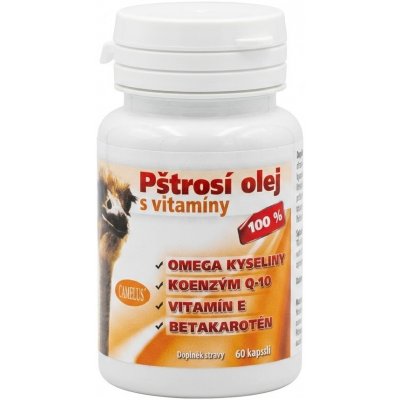 Camelus Pštrosí olej s vitamíny 60 kapslí – Hledejceny.cz