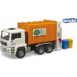 Bruder 2772 Auto MAN TGA popeláři bílo-oranžové funkční model 1:16 plast – Hledejceny.cz