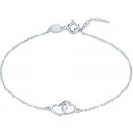 MINET 4226 Zlatý náramek z bílého zlata se srdíčky – Hledejceny.cz