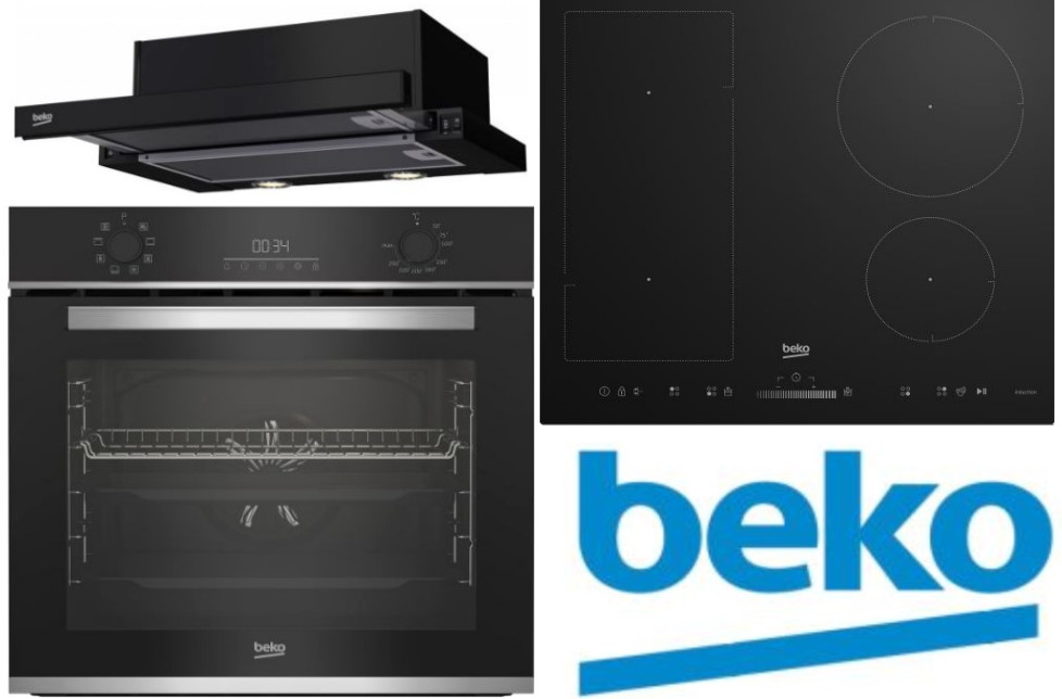 Set Beko BBIM13300X + HII64500UFT + HNT62210B