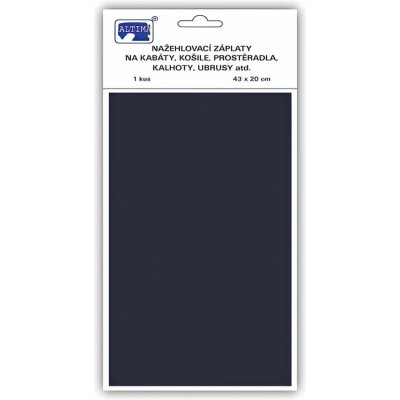 Altima Klasická nažehlovací záplata, textilní bavlněná s nánosem polyetylenu 731-55, tmavě modrá, 43x20cm – Zboží Mobilmania