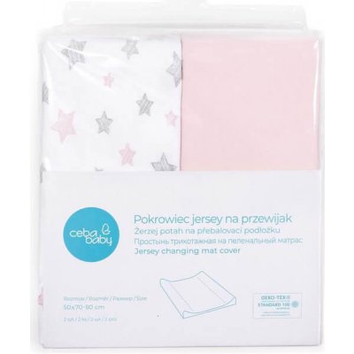Ceba Obal na podložku 2 ks Candy Stars růžová 50 x 80 – Zboží Dáma