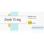 Generica Zinek 15 mg 120 tablet – Hledejceny.cz