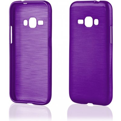 Pouzdro JELLY Case Metallic Samsung J120 Galaxy J1 2016 fialové