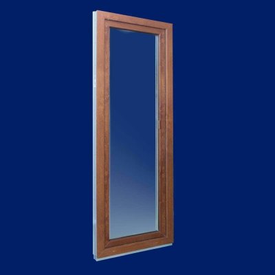 DOMO-OKNA Balkonové dveře jednokřídlé zlatý dub/bílá pravé 60 x 210 cm – Hledejceny.cz