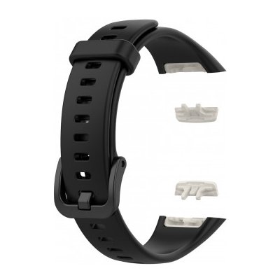 BStrap Silicone řemínek na Honor Band 6 / Huawei Band 6, black SHO003C01 – Hledejceny.cz