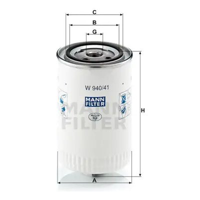 MANN FILTER Filtr hydrauliky W 940/41 – Hledejceny.cz