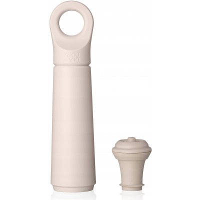 Vakuová pumpa na víno + zátka Vacu Vin Loop Wine Saver - písková – Hledejceny.cz