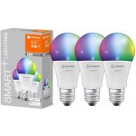 Ledvance Sada 3x chytrá LED žárovka SMART+ WIFI, E27, A75, 9,5W, 1055lm, 2700-6500K, teplá-studená bílá, RGB SMART+ WIFI – Zboží Živě