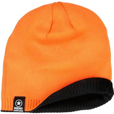 2moro REDSD pánská zimní beanie oboustranná oranžová černá – Hledejceny.cz