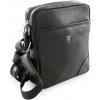 Taška  Malý černý kožený crossbag 215-1711-60