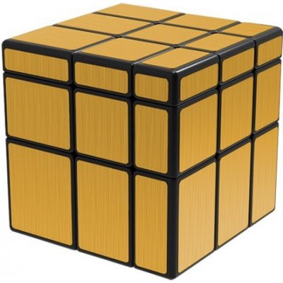 QiYi Brushed Golden Mirror Blocks Magic Cube Black – Hledejceny.cz