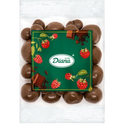 Diana Company Lyofilizované maliny v mléčné čokoládě 100 g