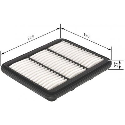 BOSCH F 026 400 167 Vzduchový filtr (F026400167) – Hledejceny.cz