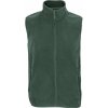 Pánská vesta Unisex microfleecová vesta na zip Factor lesní zelená