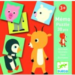 Djeco Pexeso a puzzle 2 v 1 Zvířátka – Zboží Mobilmania