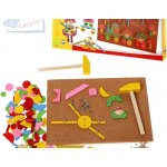 Woody deska s pribíjacími tvary růžová 91101 – Zbozi.Blesk.cz