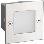 ACA Lighting LED zápustné nástěnné svítidlo PAS 2W/230V/6000K/100Lm/120°/IP54/IK08, matný nikl – Hledejceny.cz