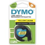 Dymo S0721620, černý tisk/žlutý podklad, 4m, 12mm – Zboží Dáma