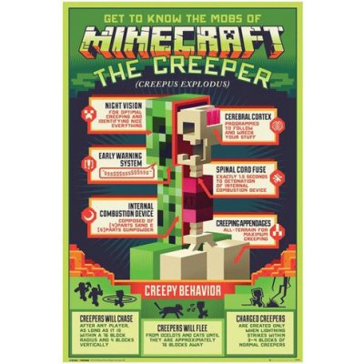 Plakát, Obraz - Minecraft - Creepy Behaviour, (61 x 91,5 cm) – Hledejceny.cz