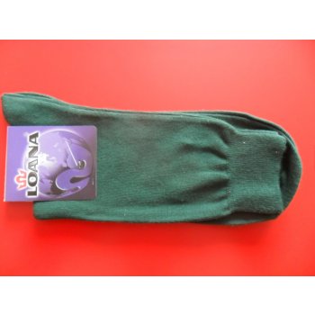 Loana 53358 dámské ponožky tmavě zelené