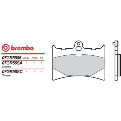 Přední brzdové destičky Brembo Aprilia 125 RS EXTREMA 1993 - 1998 směs SC