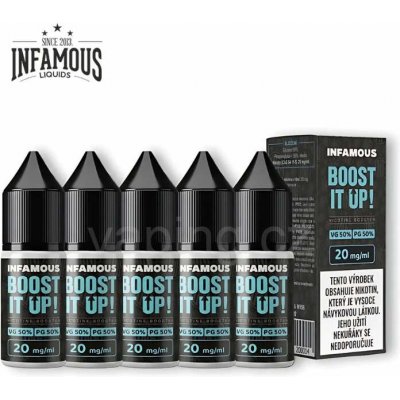 Infamous Liqonic MTL booster 50/50 20 mg 5x10 ml – Sleviste.cz